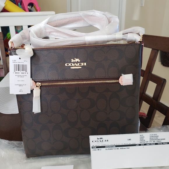 Coach Signature Crossbody Purse New With Tags